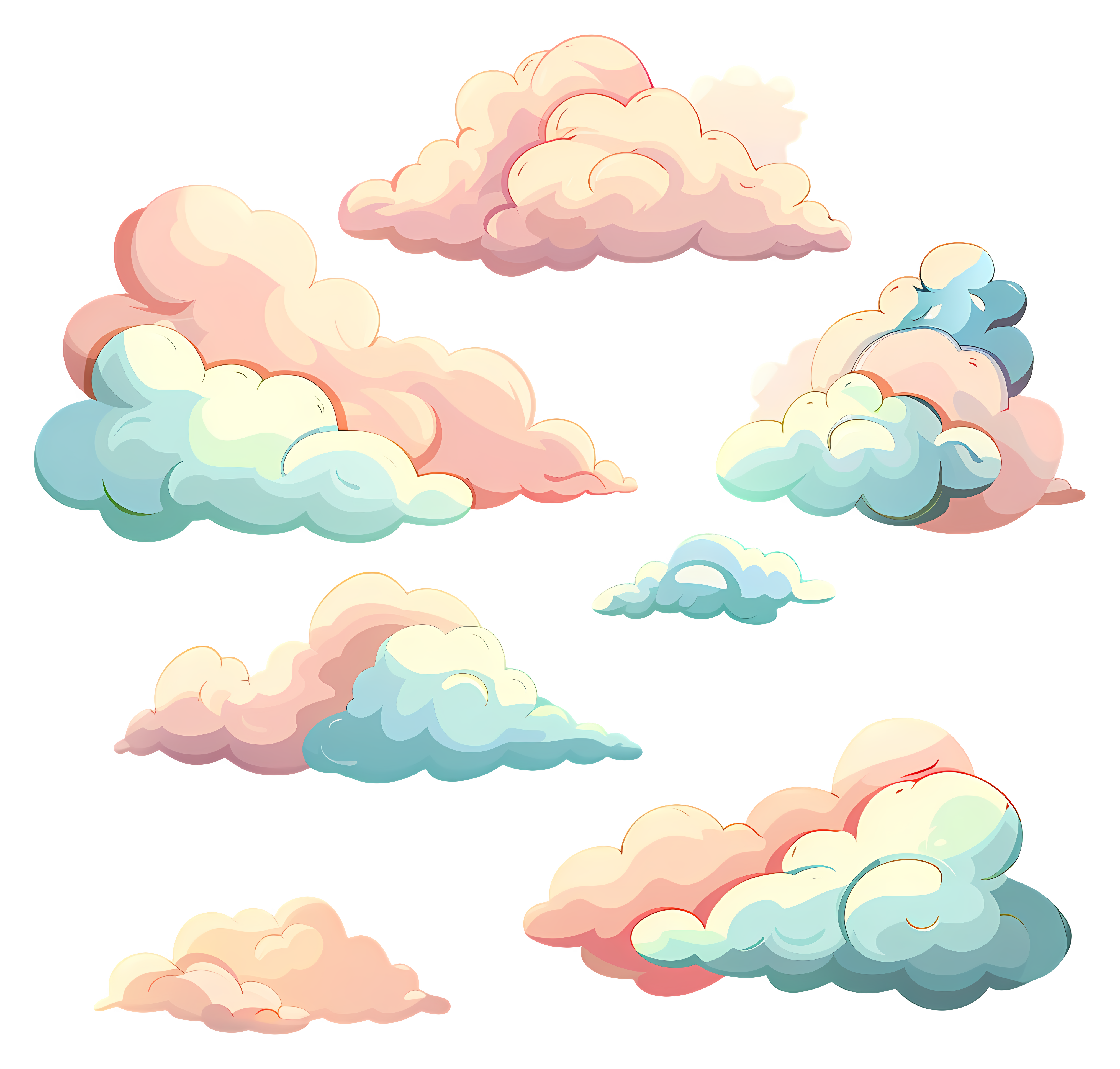 Nuages en arrière-plan